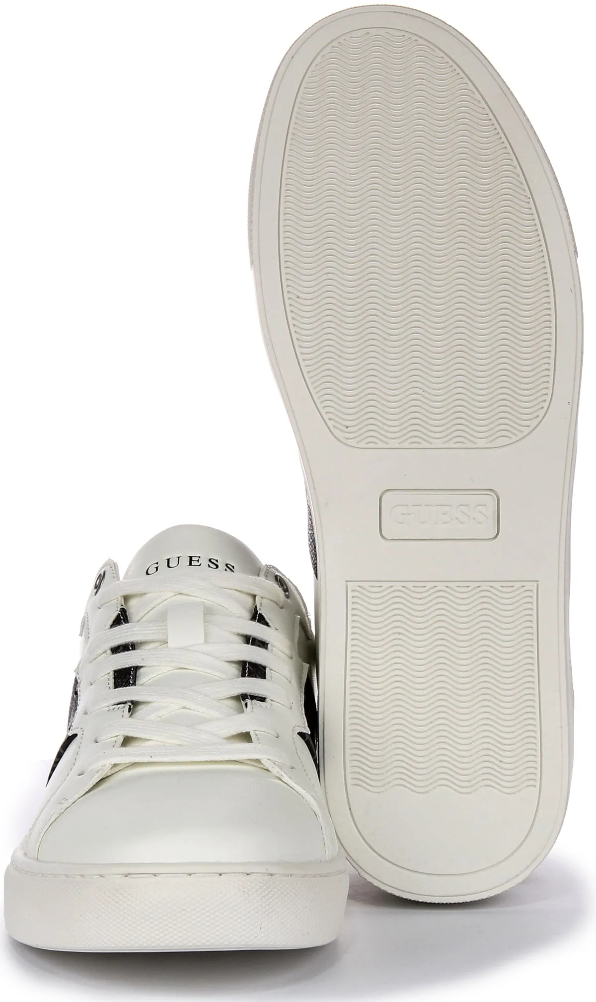 Guess Todi Sneaker In White Black For Men