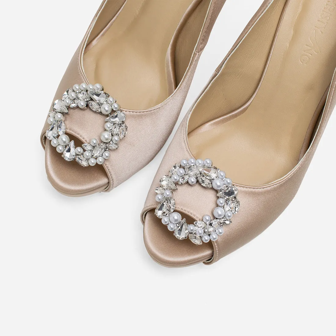 Heart Of Eternity Rose Wedding Heels