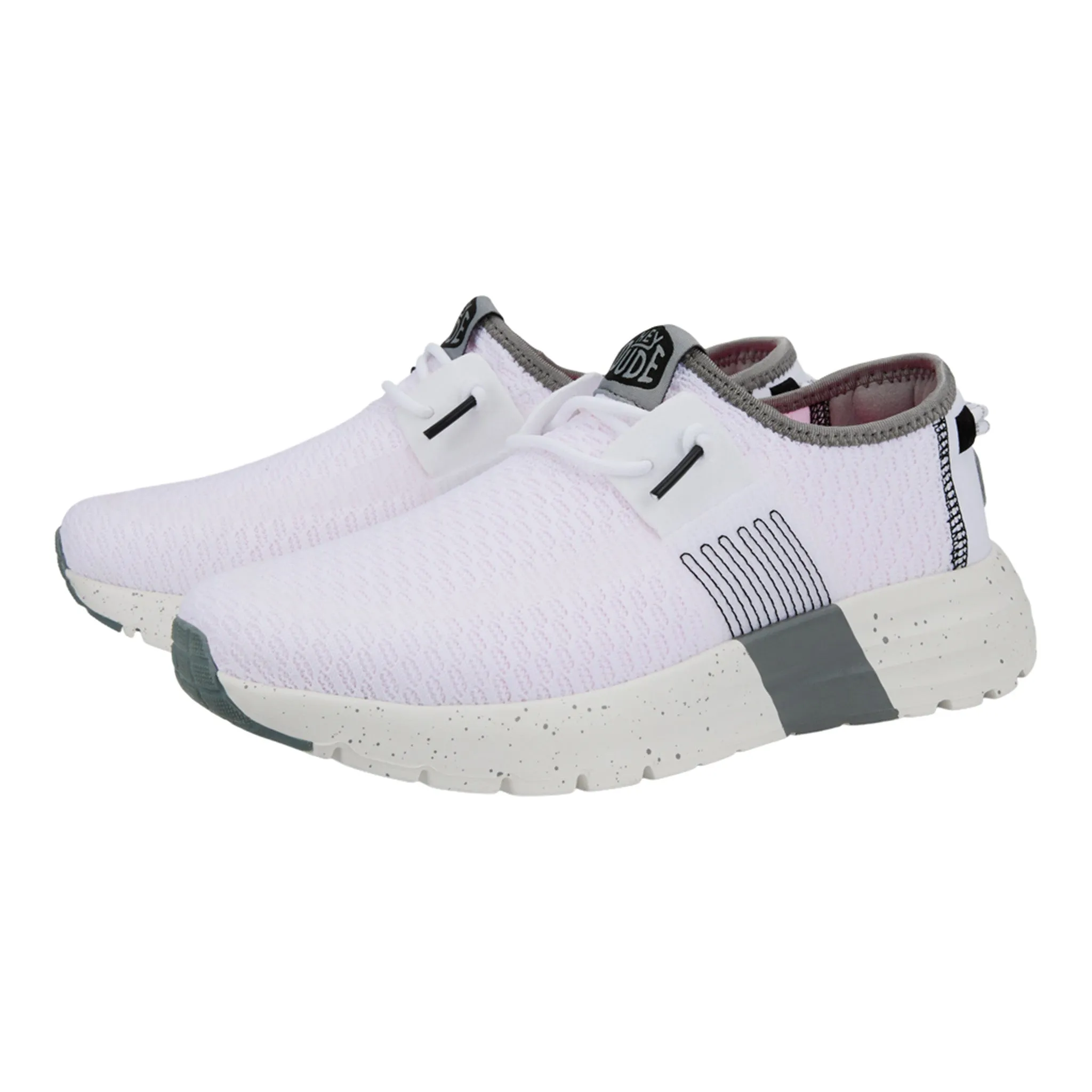 Hey Dude Women's Sirocco Sport Stripe White Shoes