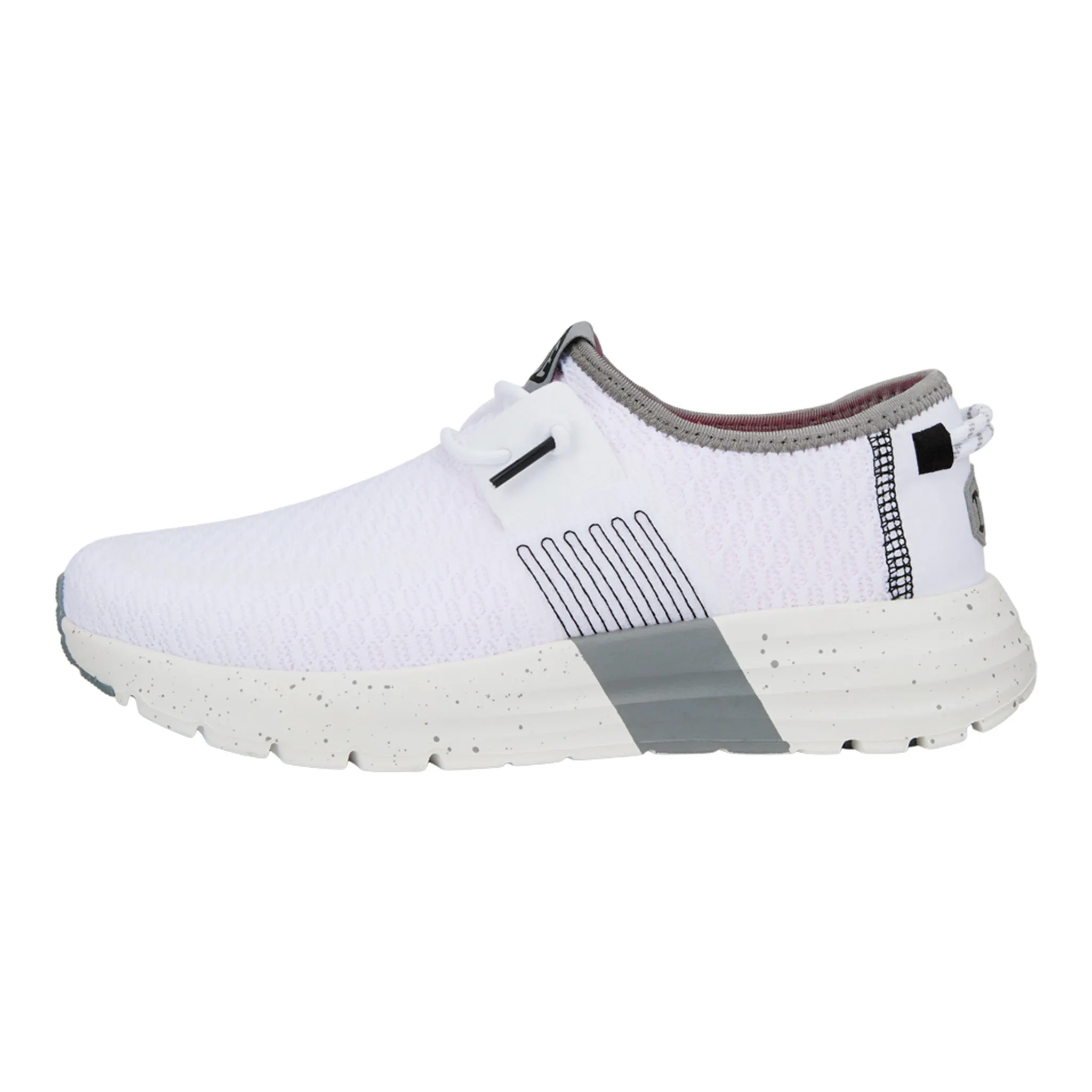 Hey Dude Women's Sirocco Sport Stripe White Shoes