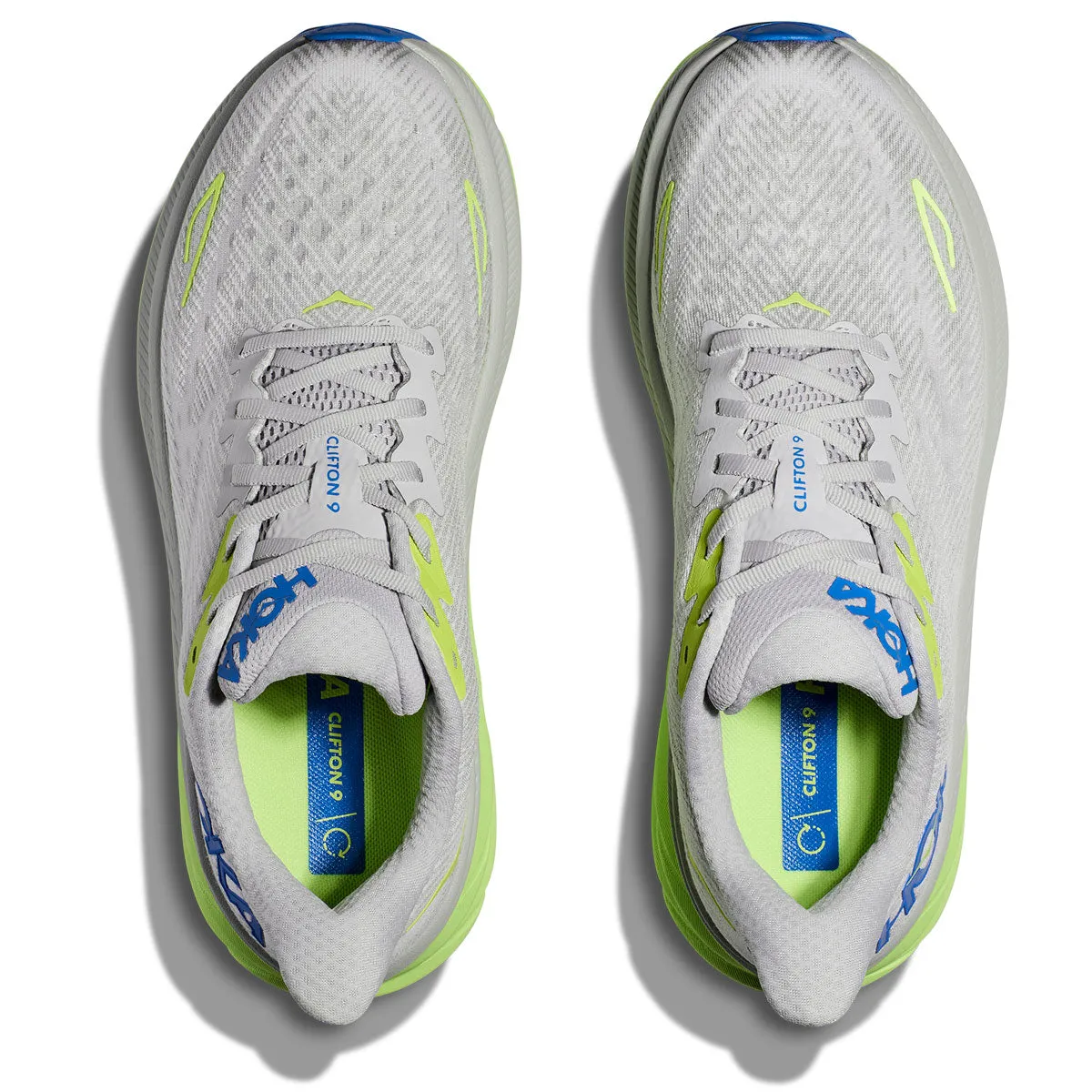 Hoka Clifton 9 Running Shoes - Mens - Stardust/Electric Colbalt