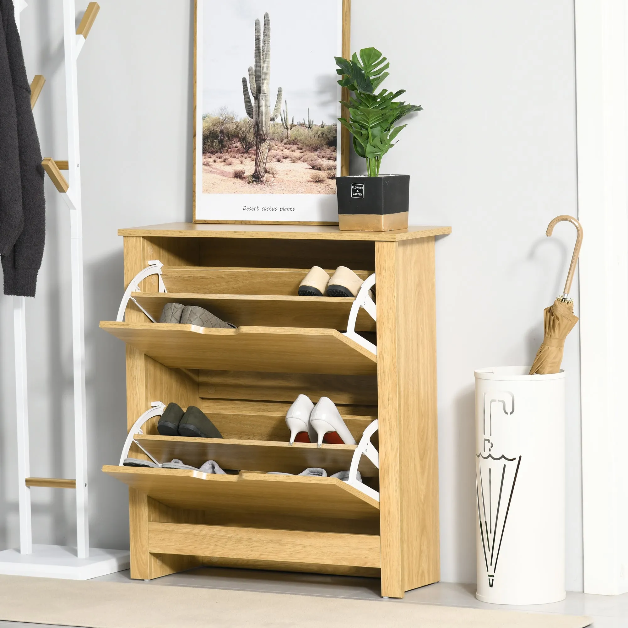 Homcom Narrow Shoe Cabinet