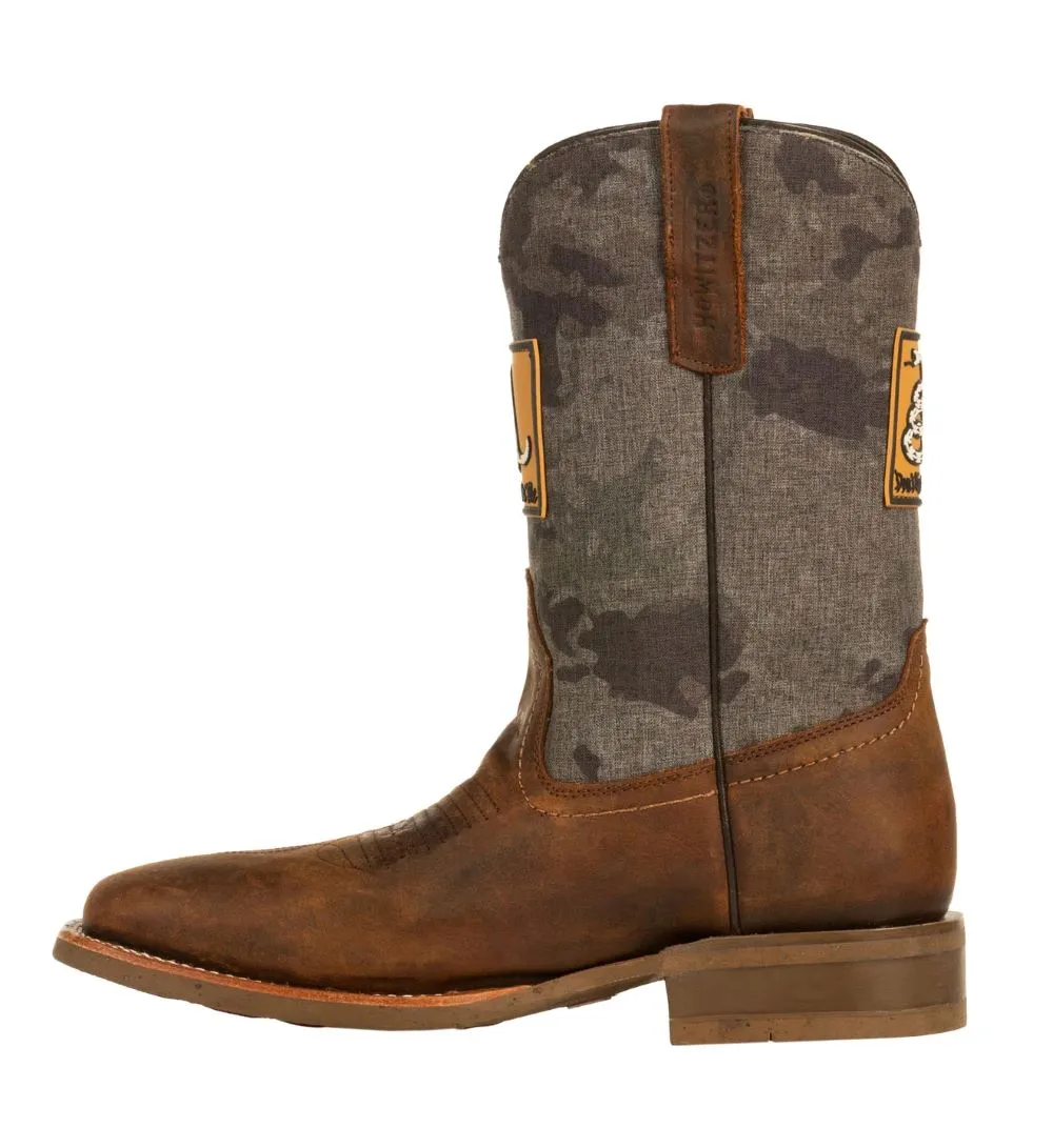 'Howitzer' Men's 10" Freedom Don't Tread Western Square Toe - Brown