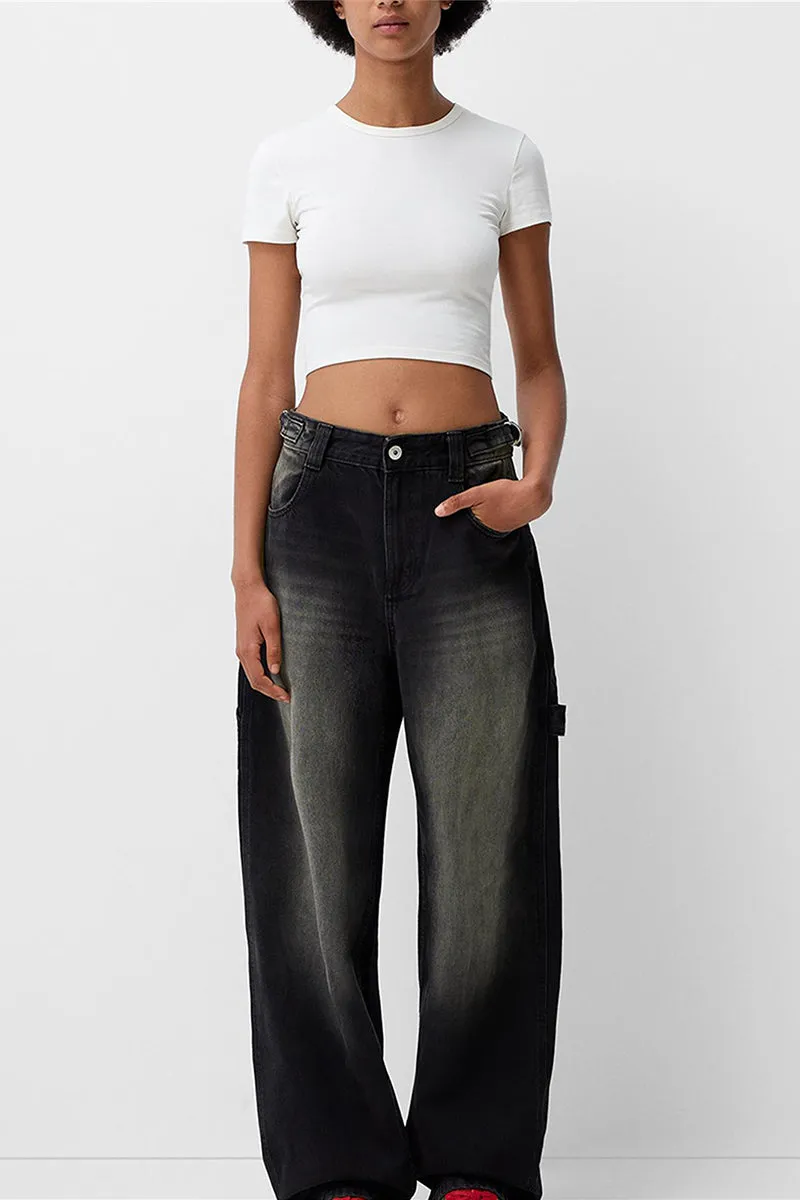 HPT1270 Midnight Fade Wide-Leg Jeans Pant