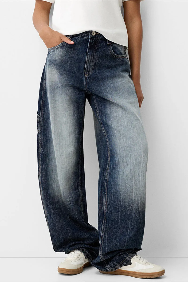 HPT1270 Midnight Fade Wide-Leg Jeans Pant