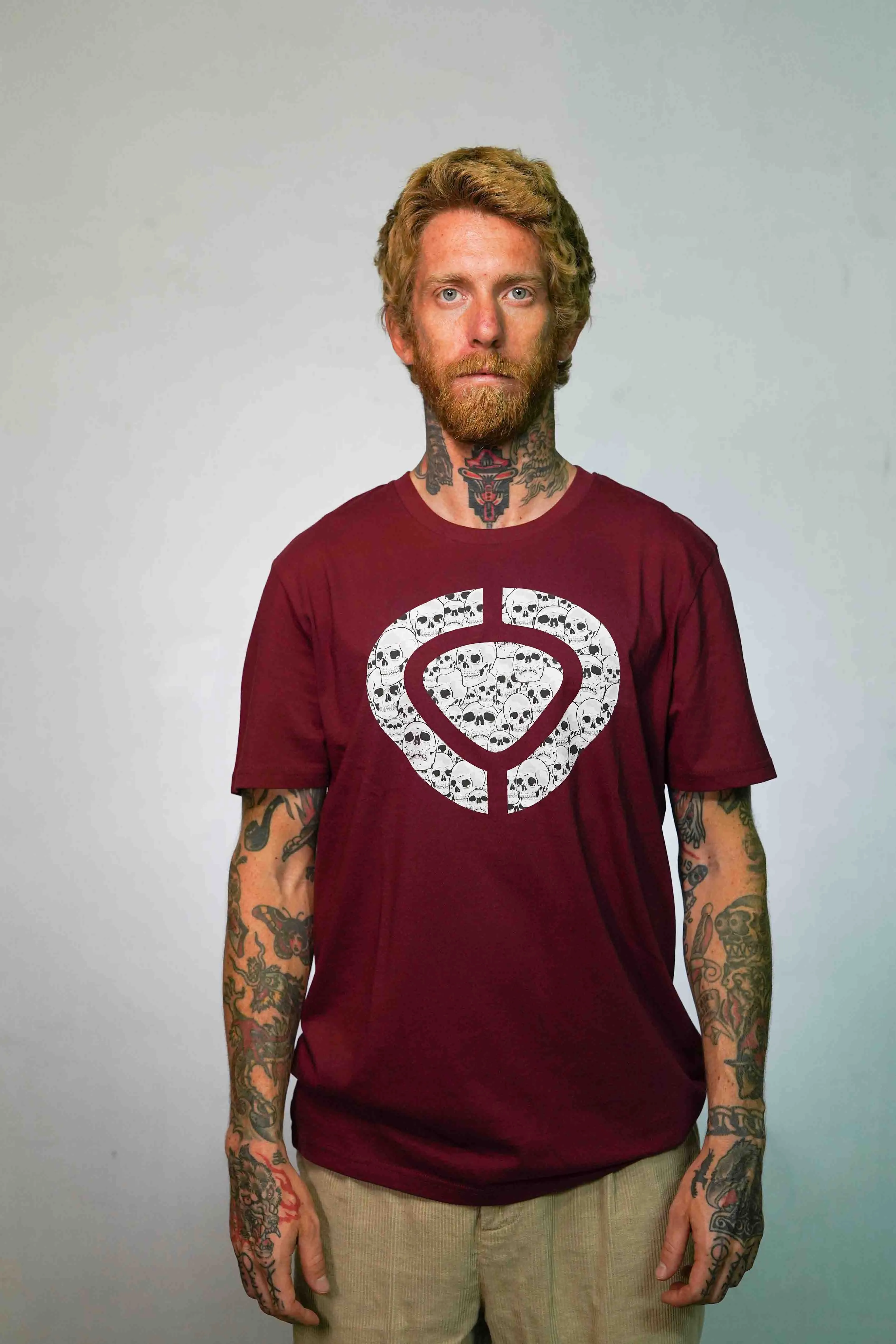 ICON SKULL T-Shirt - Maroon