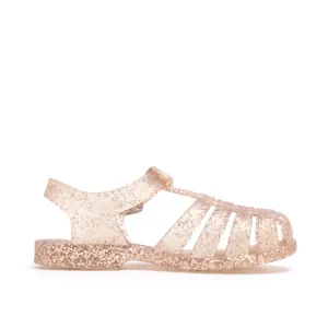 JELLY SANDAL | ROSE GOLD GLITTER