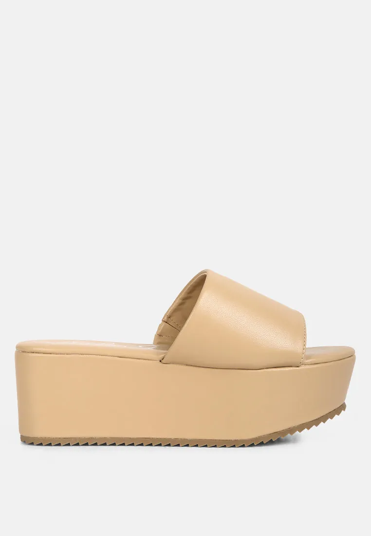 Karly Chunky Platform Sliders