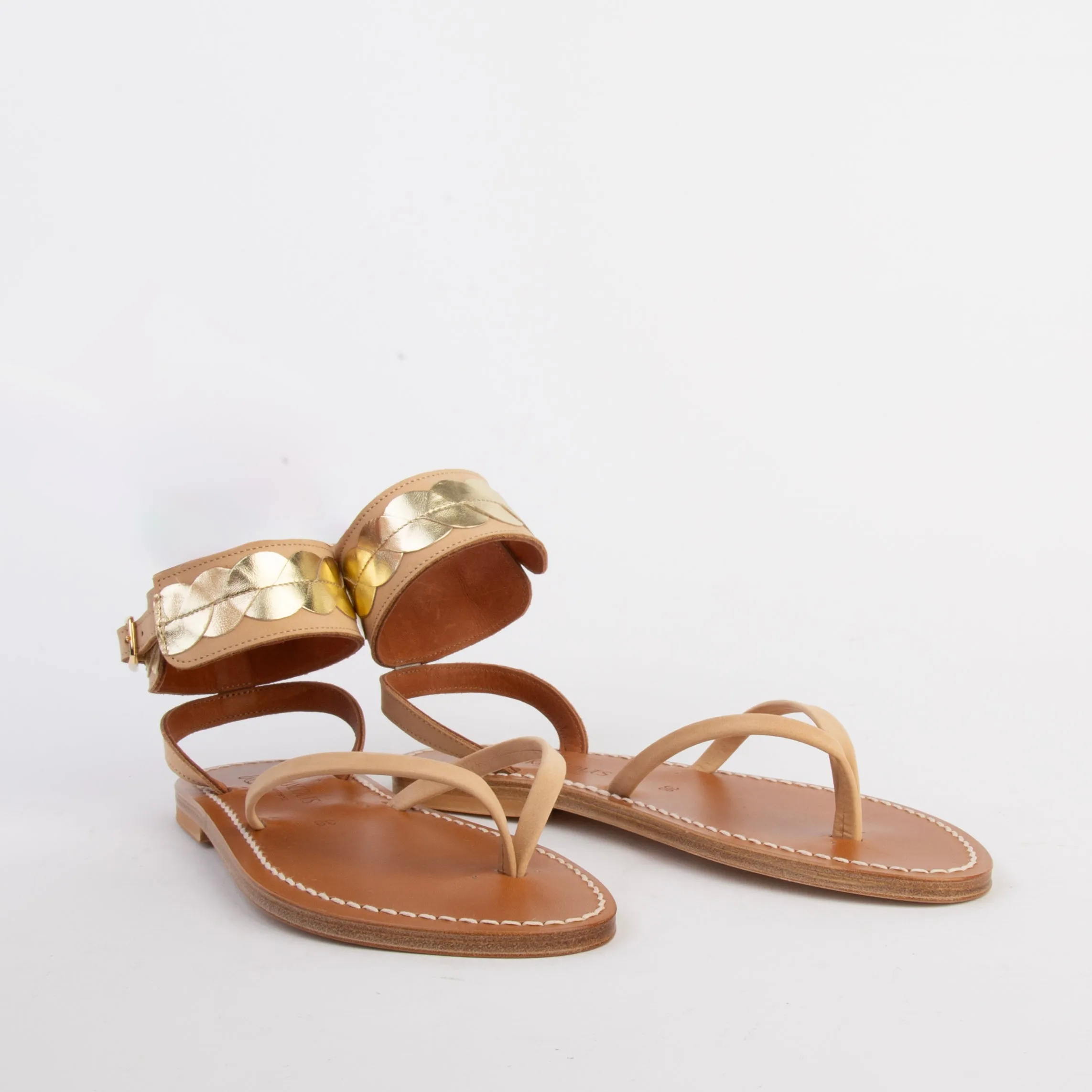 K.JACQUES SANDALS BOUCANIER MIEL NATUREL