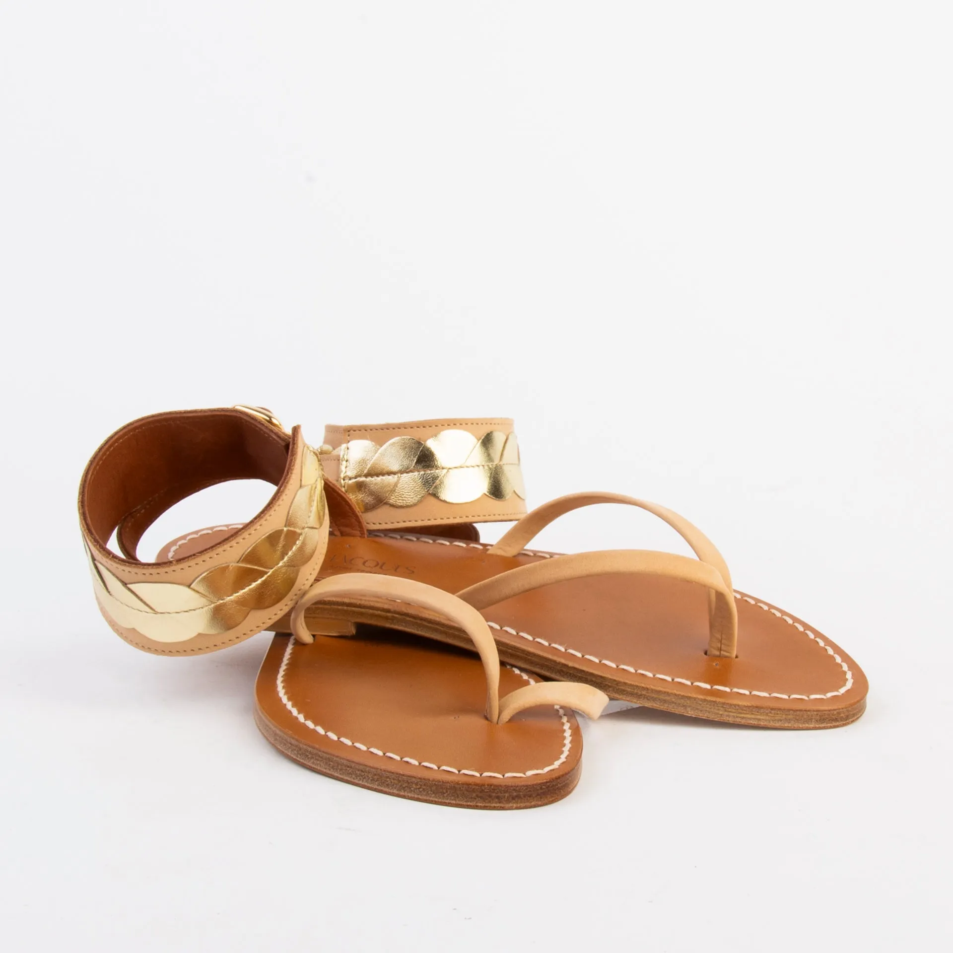 K.JACQUES SANDALS BOUCANIER MIEL NATUREL