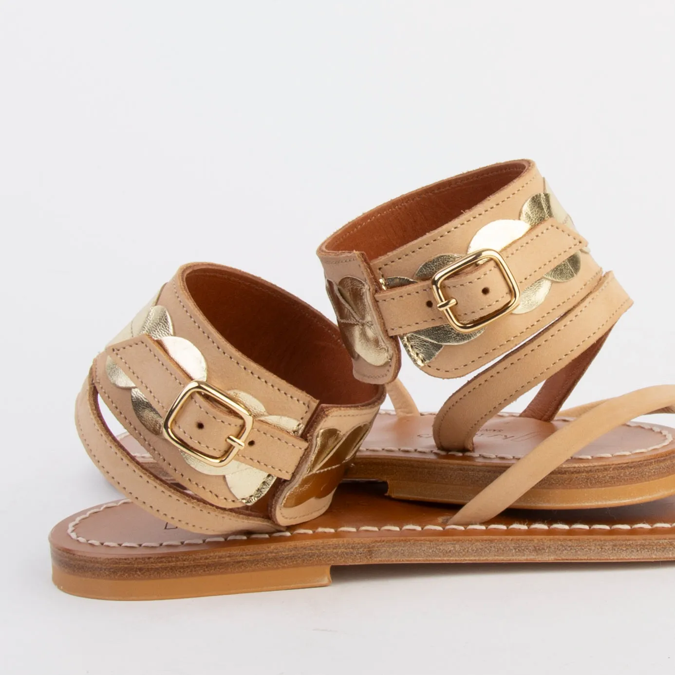 K.JACQUES SANDALS BOUCANIER MIEL NATUREL