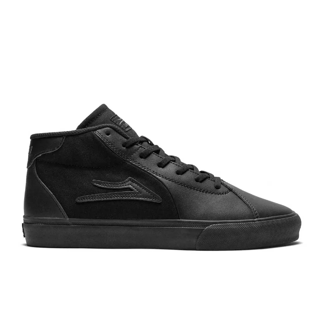 Lakai Flaco II Mid - Black/Black Leahter