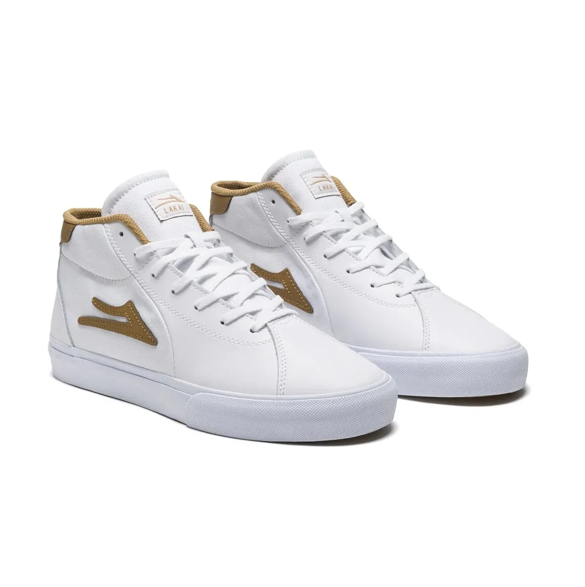 Lakai Flaco II Mid White / Tobacco Leather