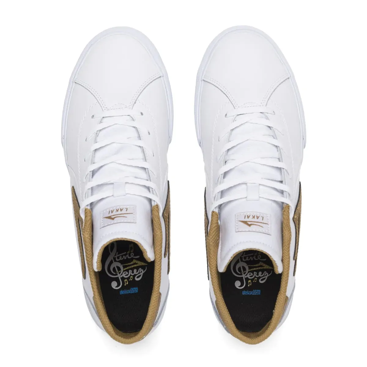 Lakai Flaco II Mid White / Tobacco Leather