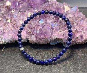 Lapis Lazuli Anklet on Elastic Cord