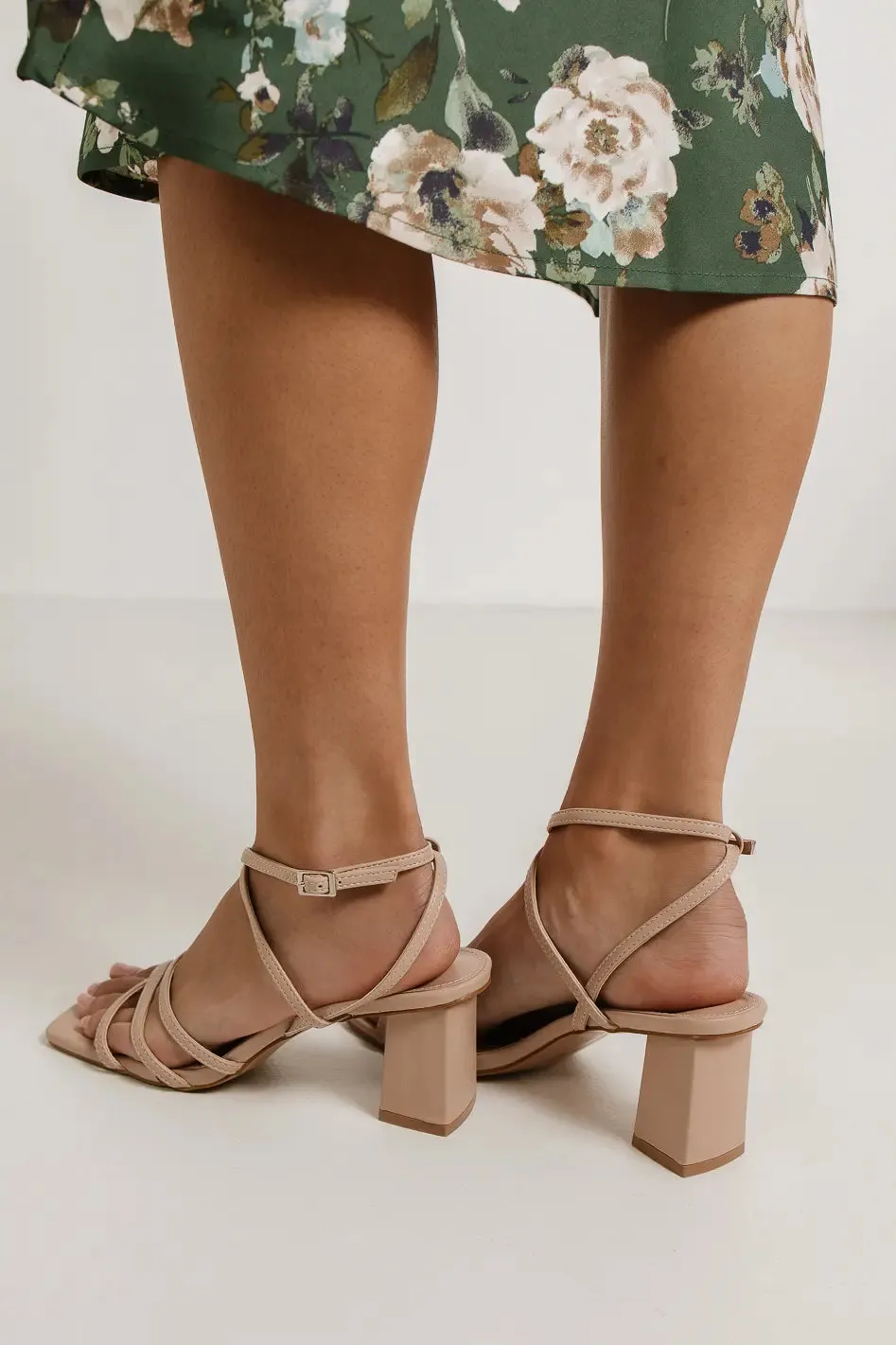 Laxmi Heels in Beige - FINAL SALE