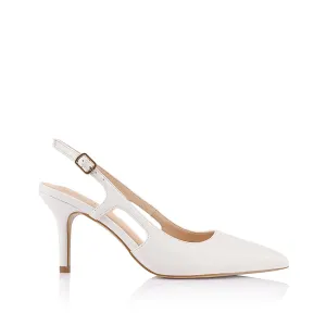 Lena Sling Back Pumps - Chalk