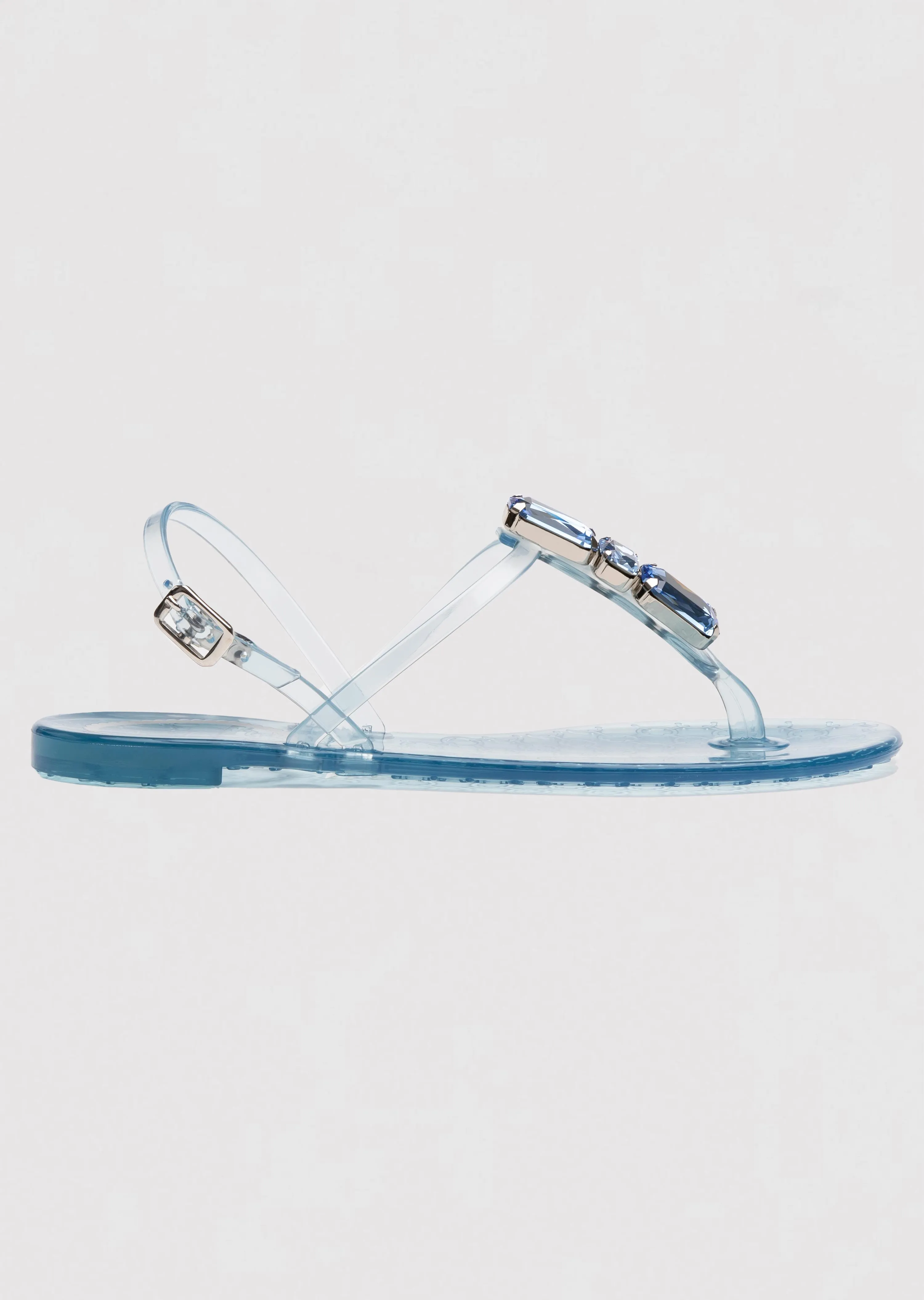 Llaria Jelly Sandals with Back Strap and 3 Austrian Set Crystals