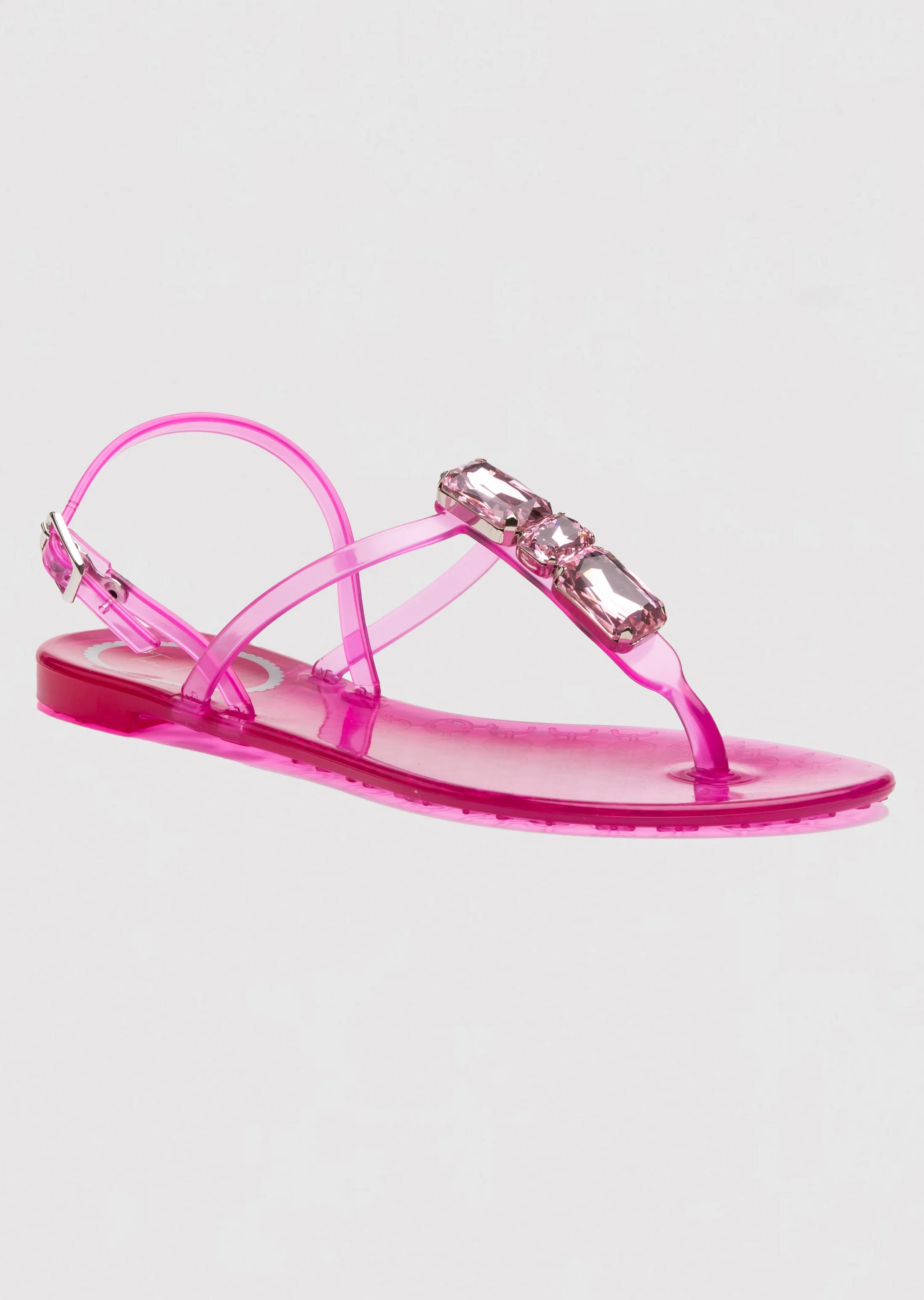 Llaria Jelly Sandals with Back Strap and 3 Austrian Set Crystals