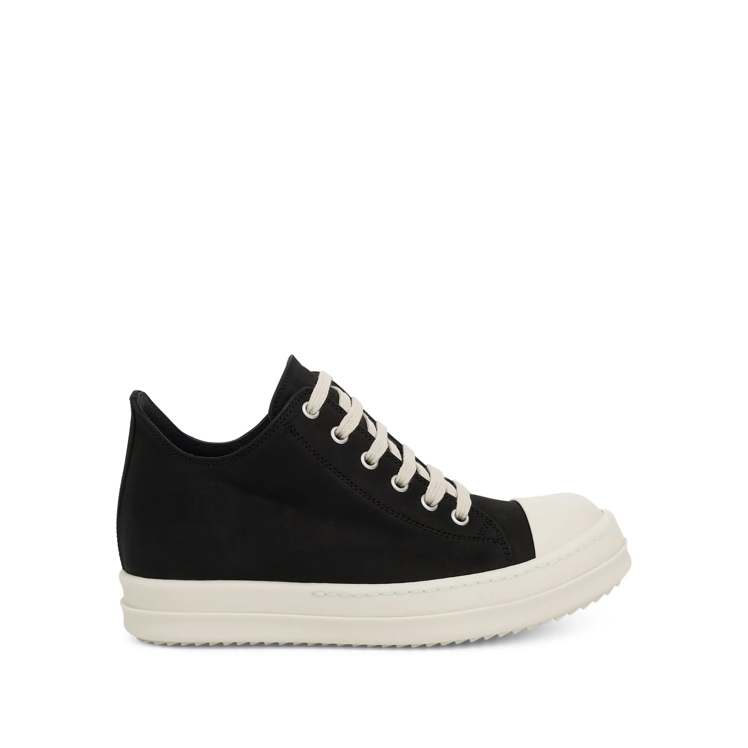 Low Greywolf Leather Sneakers in Black/Milk