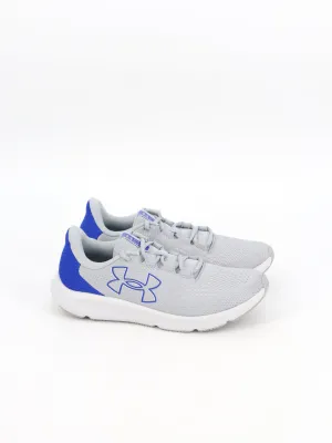 Men's Brand Logo Printed Running Shoes,Light Grey