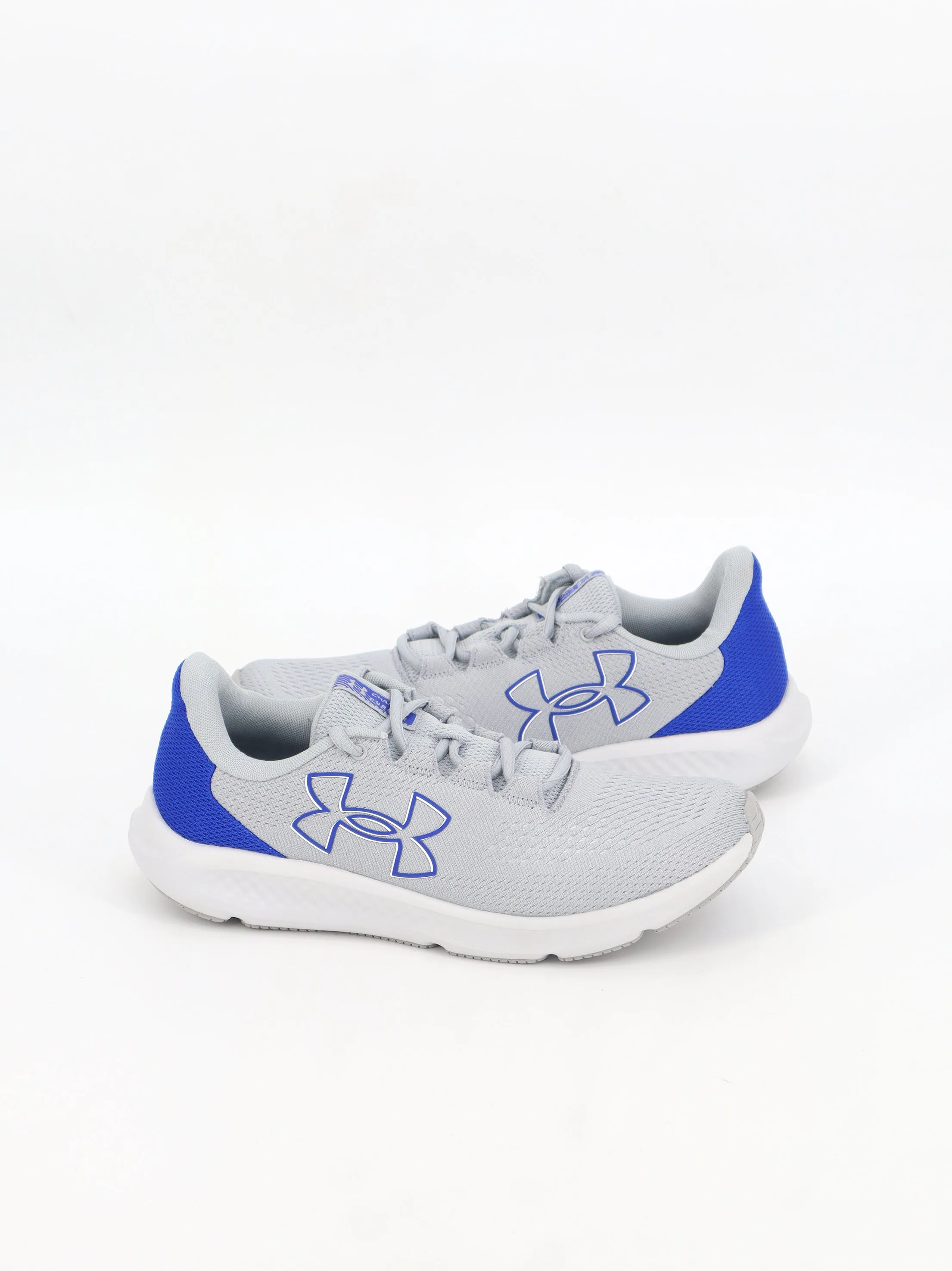 Men's Brand Logo Printed Running Shoes,Light Grey