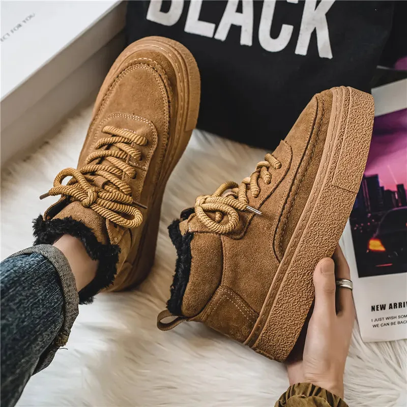 Men's Casual Shoes - Warm High-Top Sneakers - Soft Boots - TSS384