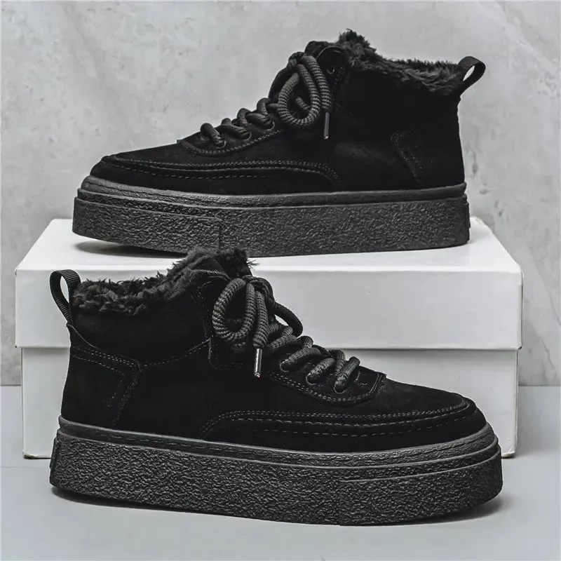 Men's Casual Shoes - Warm High-Top Sneakers - Soft Boots - TSS384