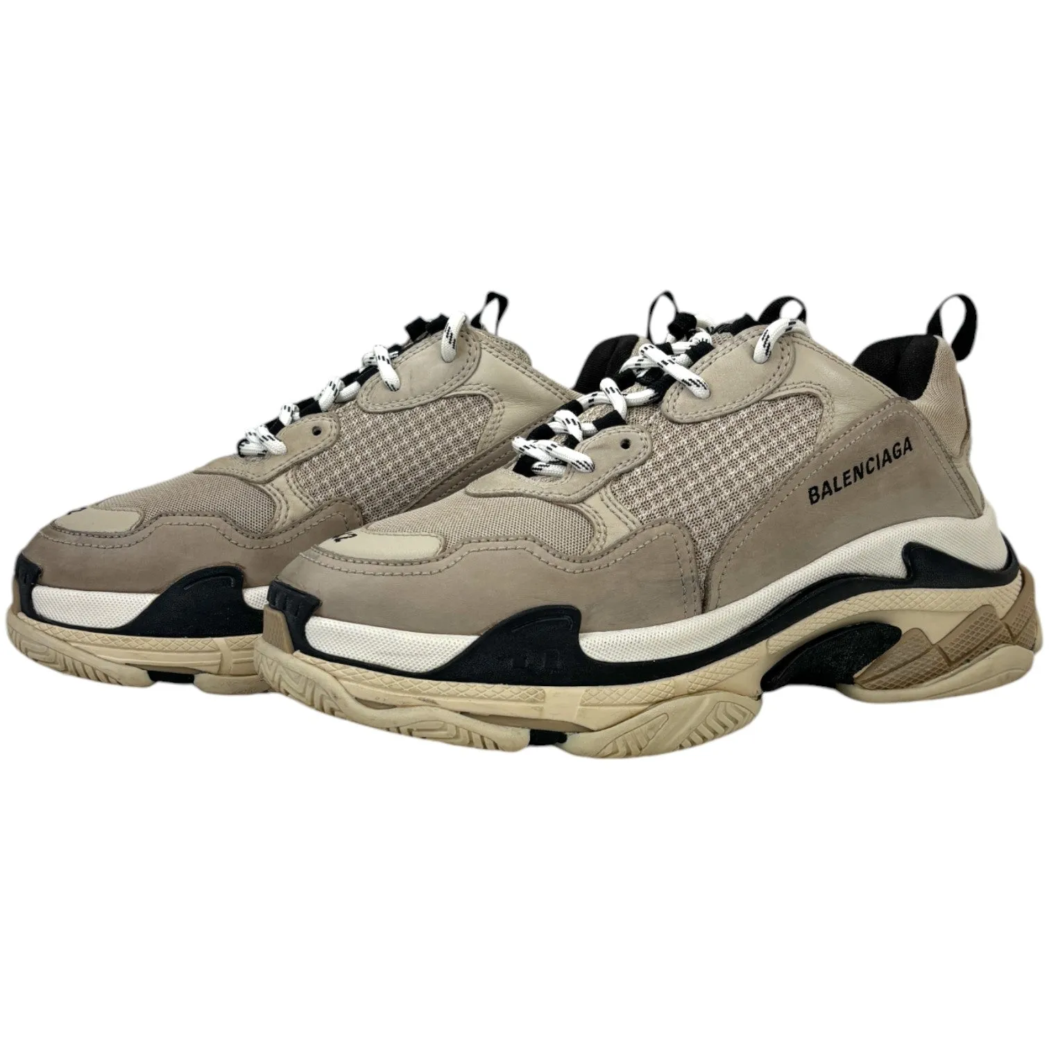 Men's Triple S Low Trainers Beige Size EU 42 / UK 8