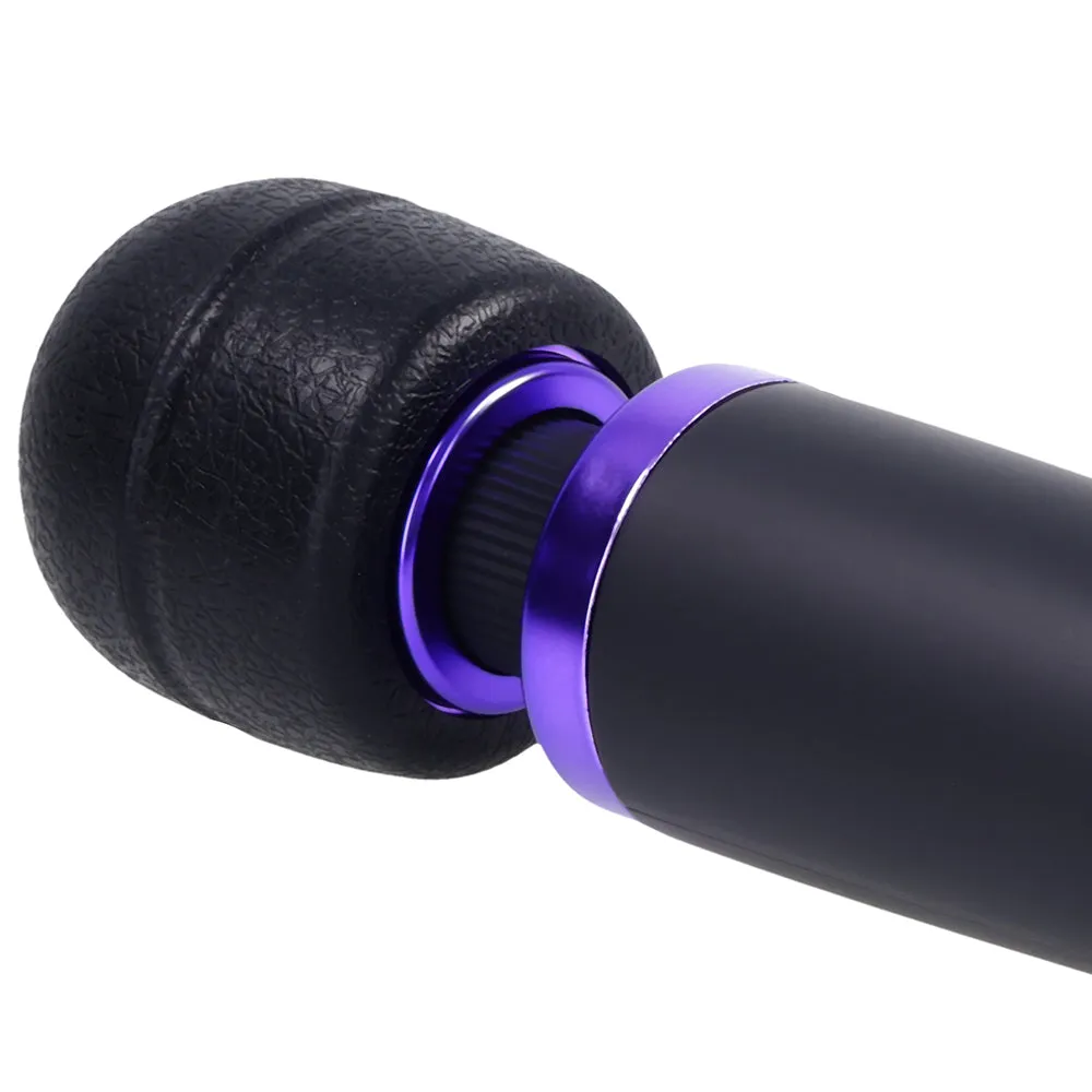 Merci Power Wand Ultra-Powerful Silicone Wand Massager Black Violet