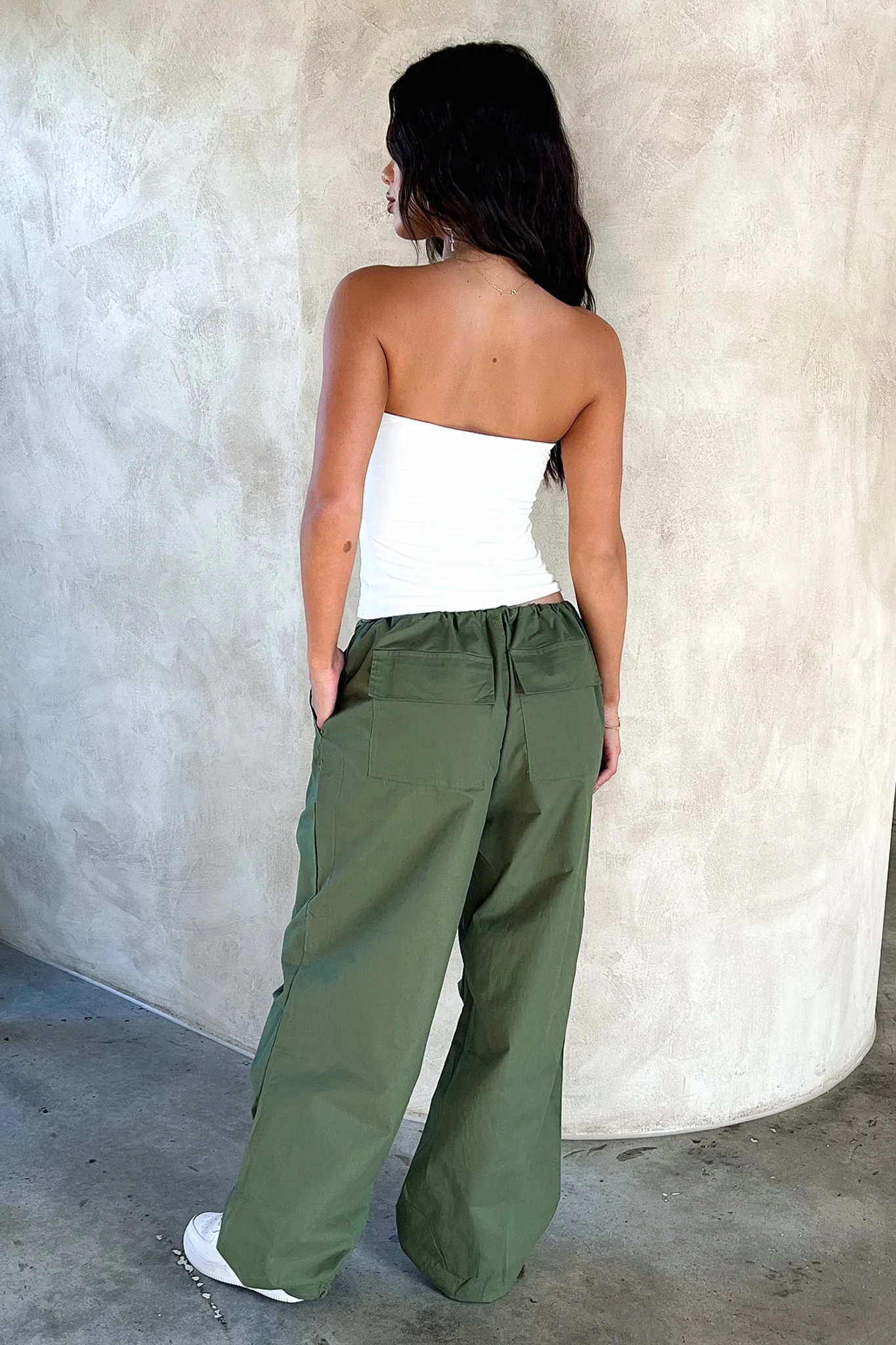 Millana Parachute Pants - Khaki