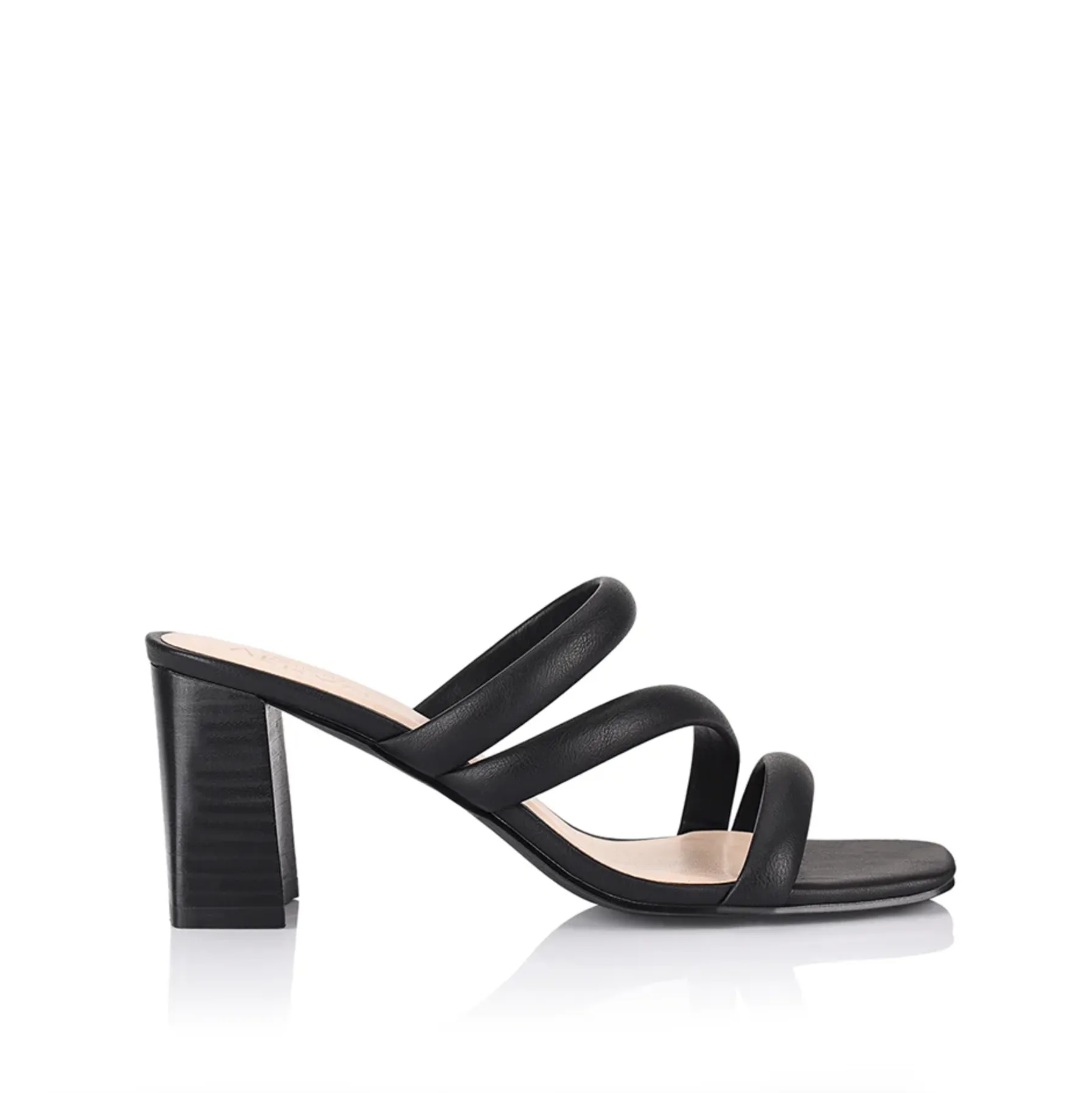 Naenae Heels - Black Smooth