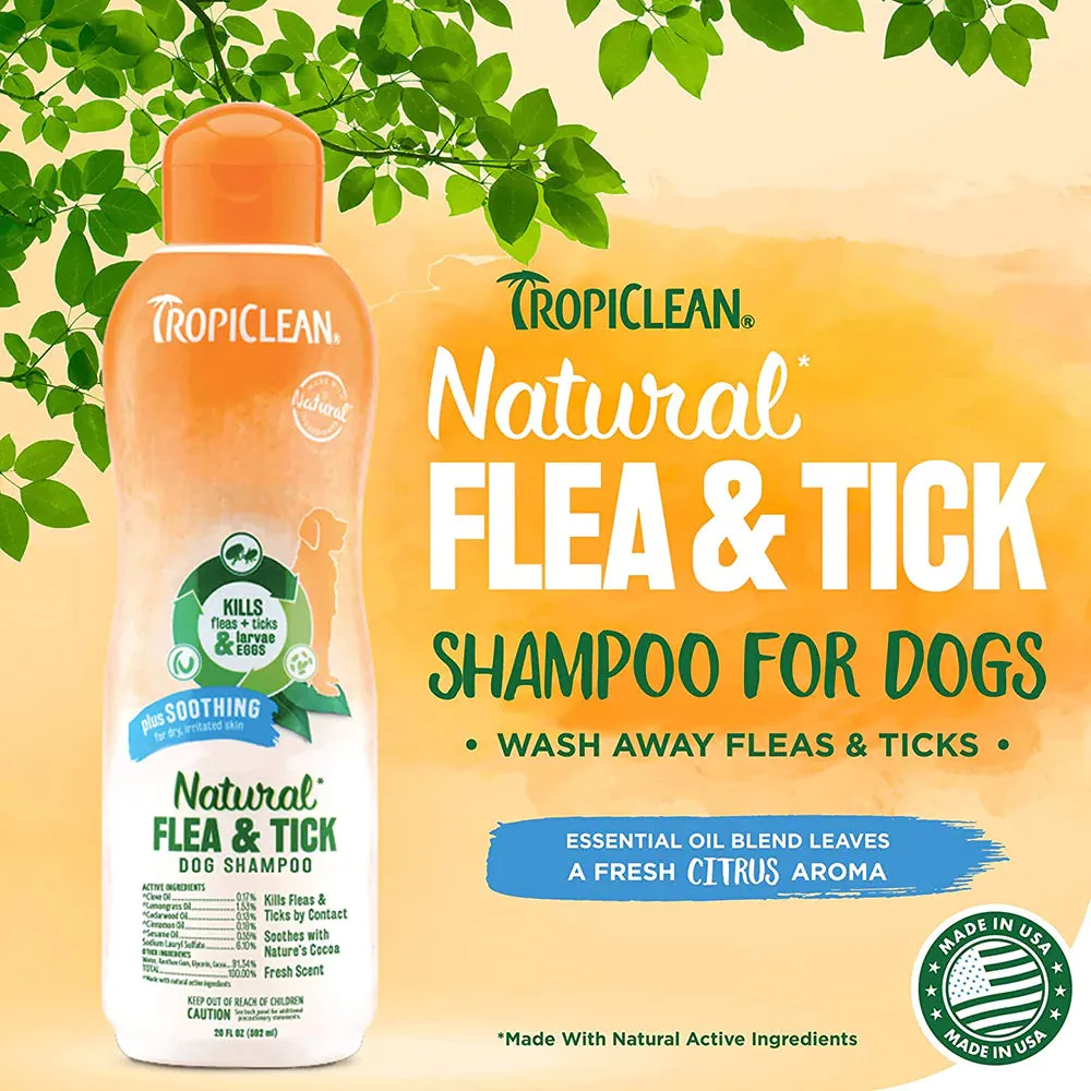 Natural Flea & Tick Shampoo- Plus Soothing(355ml)