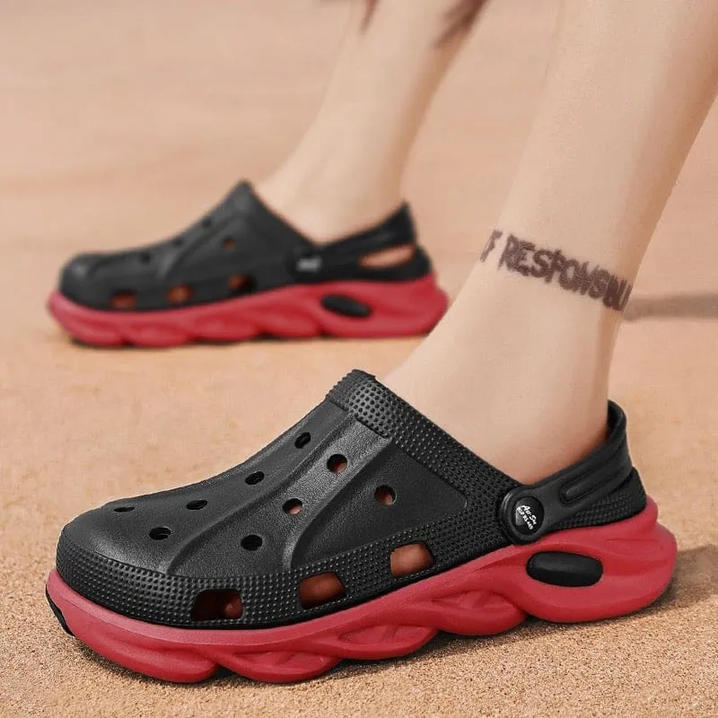 New Clogs Men Beach Hot Hole Summer Sandals