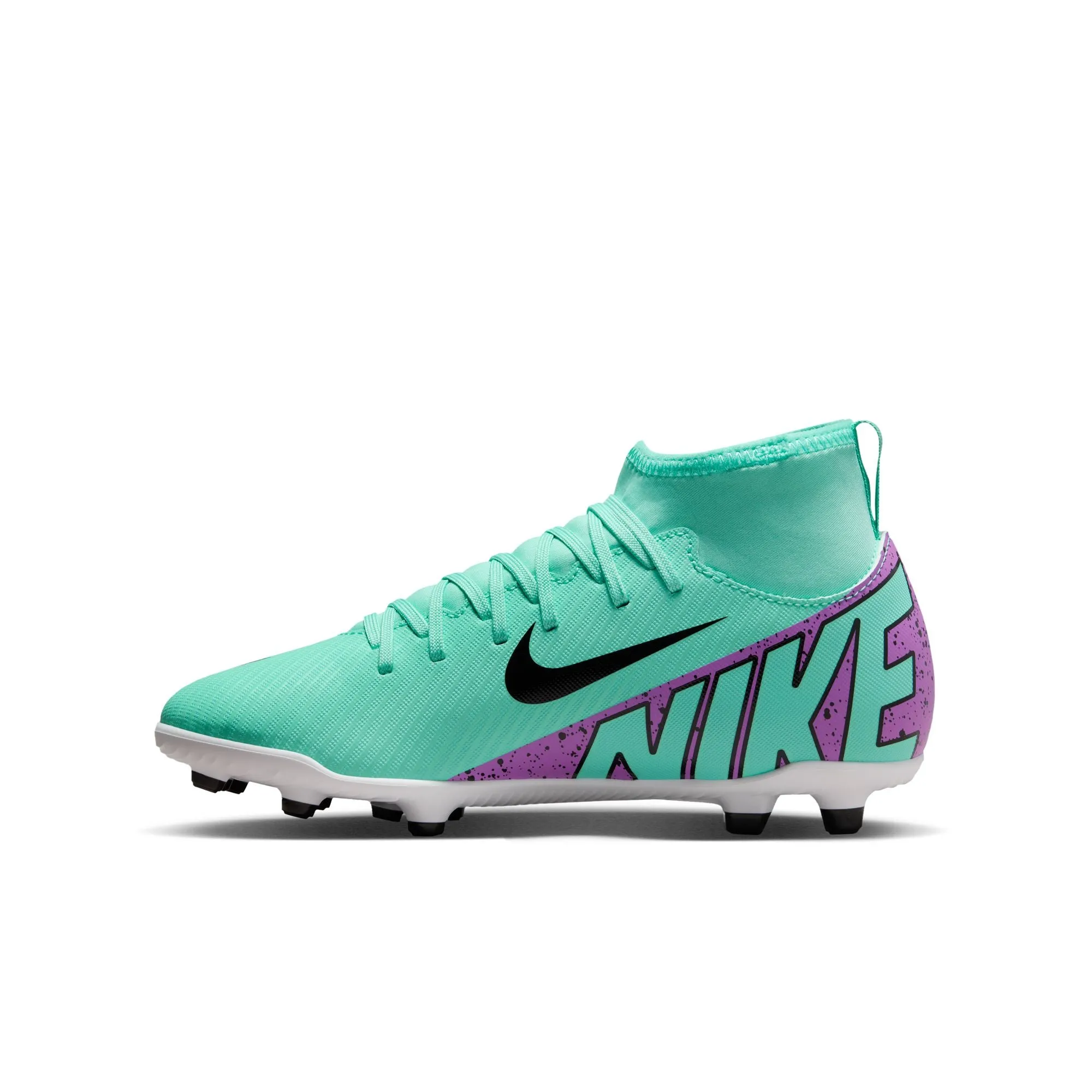 Nike Junior Mercurial Superfly 9 Club FG/MG Soccer Cleat - Hyper Turquoise/Fuchsia Dream/Black/White