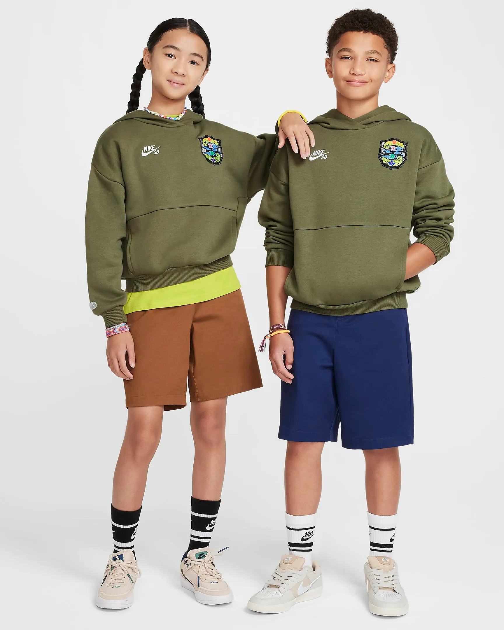 Nike SB Big Kids' Oversized Skate Hoodie