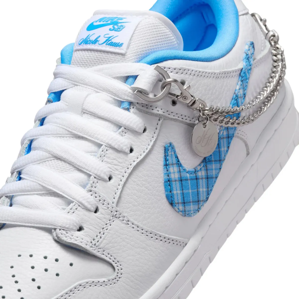 Nike SB Dunk Low Pro x Nicole Hause in White/University Blue