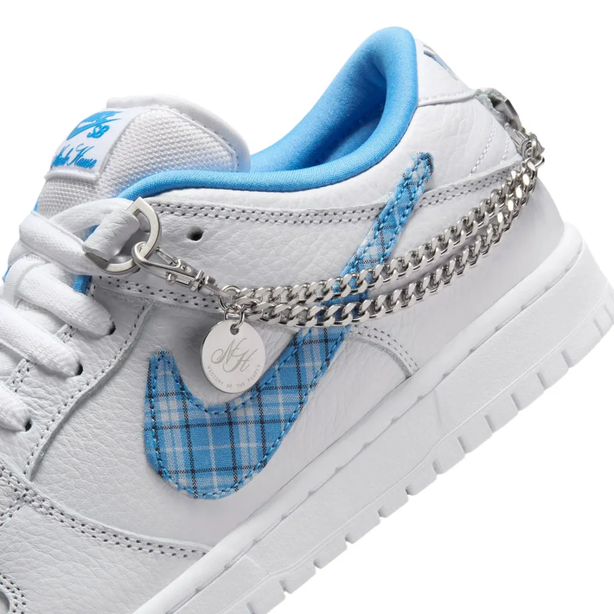 Nike SB Dunk Low Pro x Nicole Hause in White/University Blue