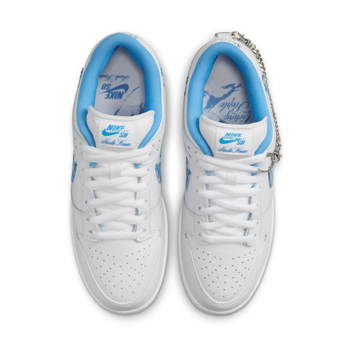 Nike SB Dunk Low Pro x Nicole Hause in White/University Blue