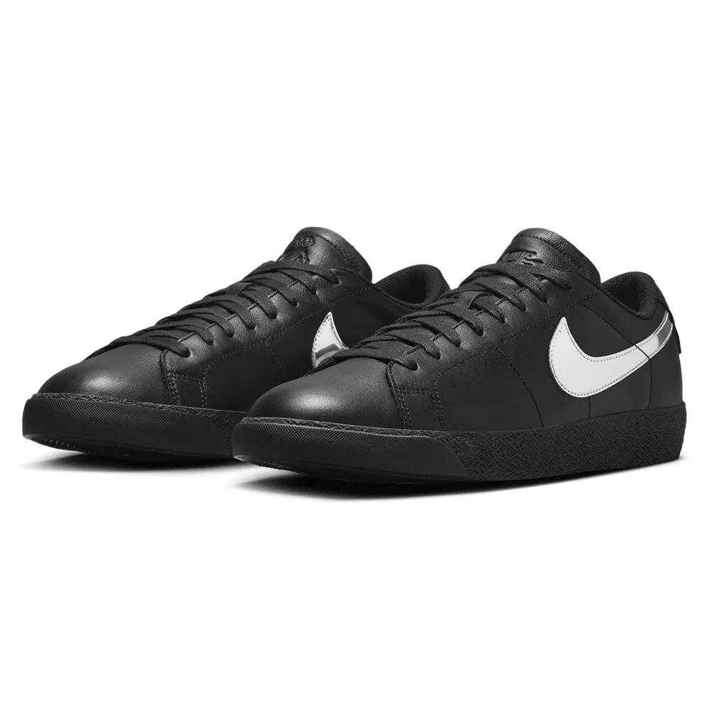 Nike SB - x Dancer Skateboards Zoom Blazer Low QS (Black/Black/Metallic Silver)