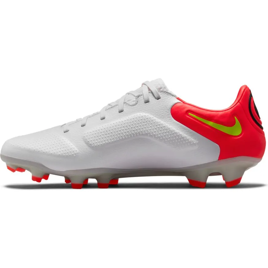 Nike Tiempo Legend 9 Pro FG -WHITE/VOLT-BRIGHT CRIMSON