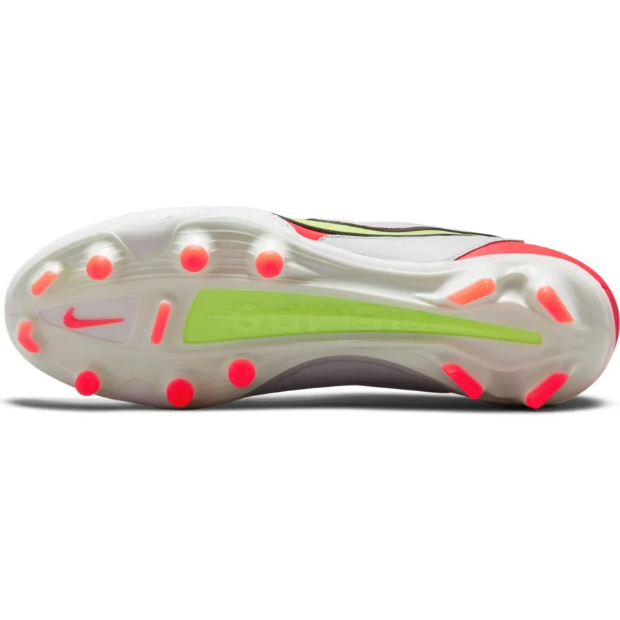 Nike Tiempo Legend 9 Pro FG -WHITE/VOLT-BRIGHT CRIMSON