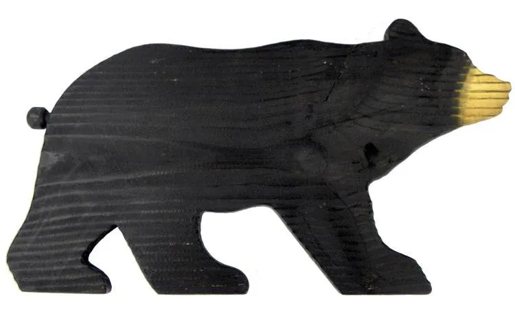 NWL Hand-Carved Bear Cribbage Board