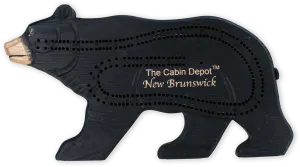 NWL Hand-Carved Bear Cribbage Board