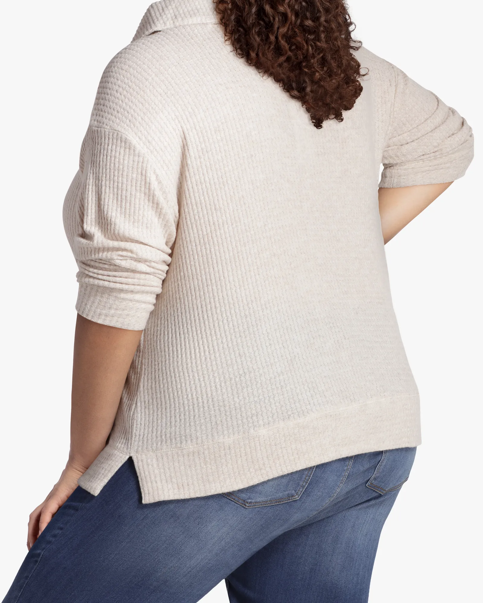 Odelia Brushed-Knit Pullover | Ivory