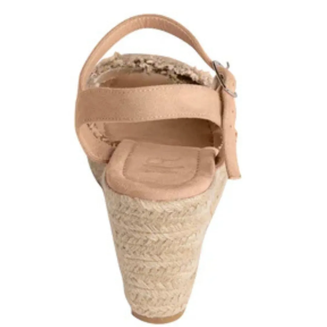 Online Exclusive | Elinor Wedge with Ankle Strap in Taupe