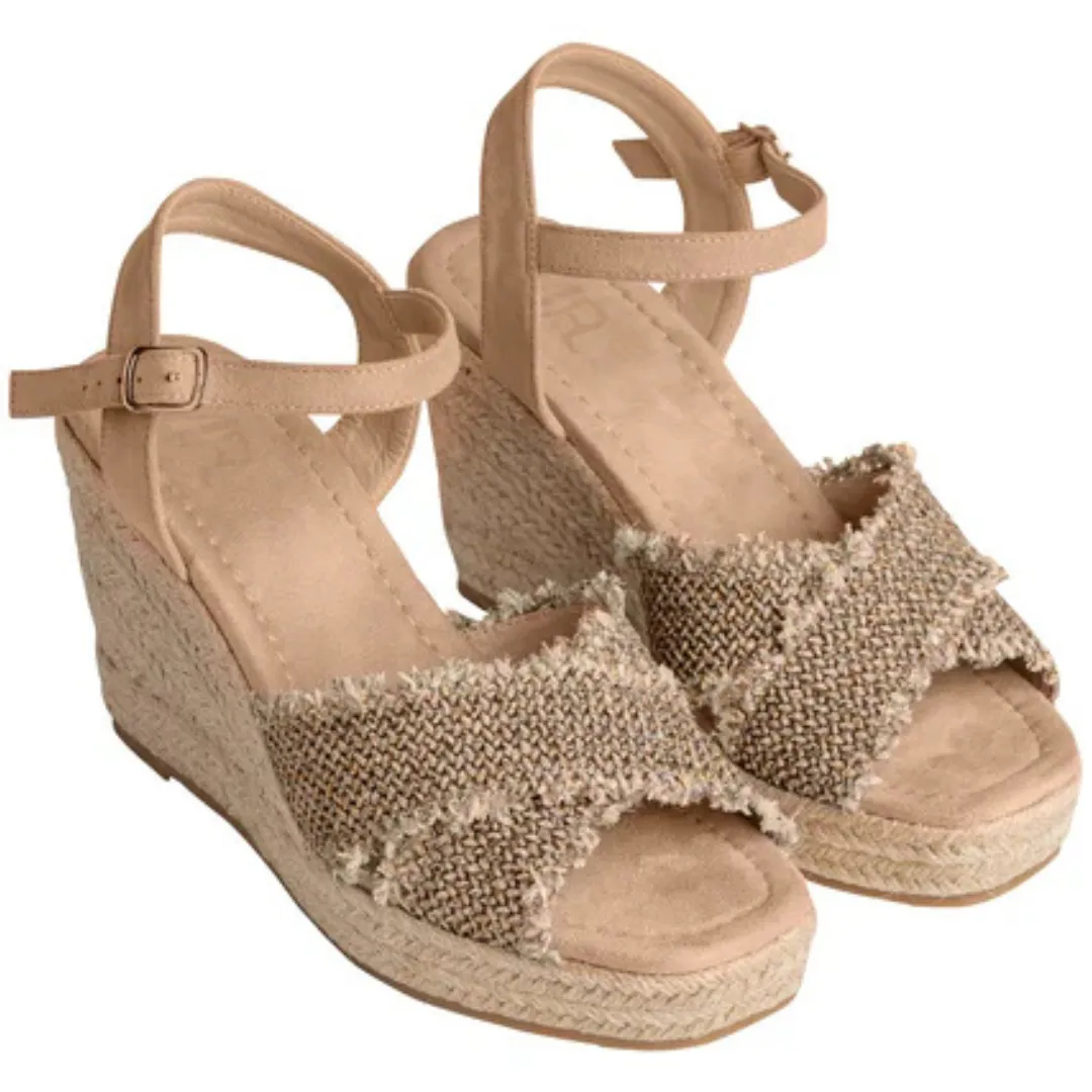 Online Exclusive | Elinor Wedge with Ankle Strap in Taupe