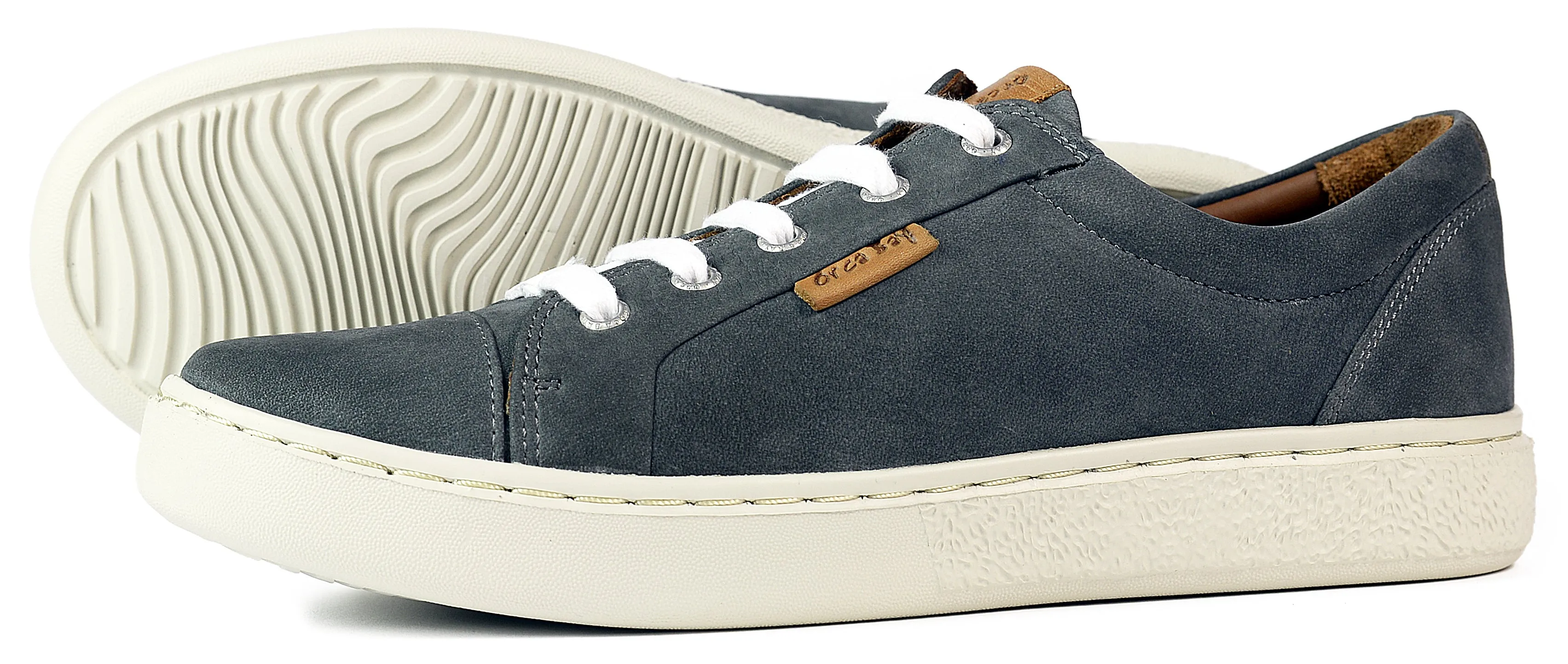 Orca Bay Mayfair Ladies Leather Trainer Grey