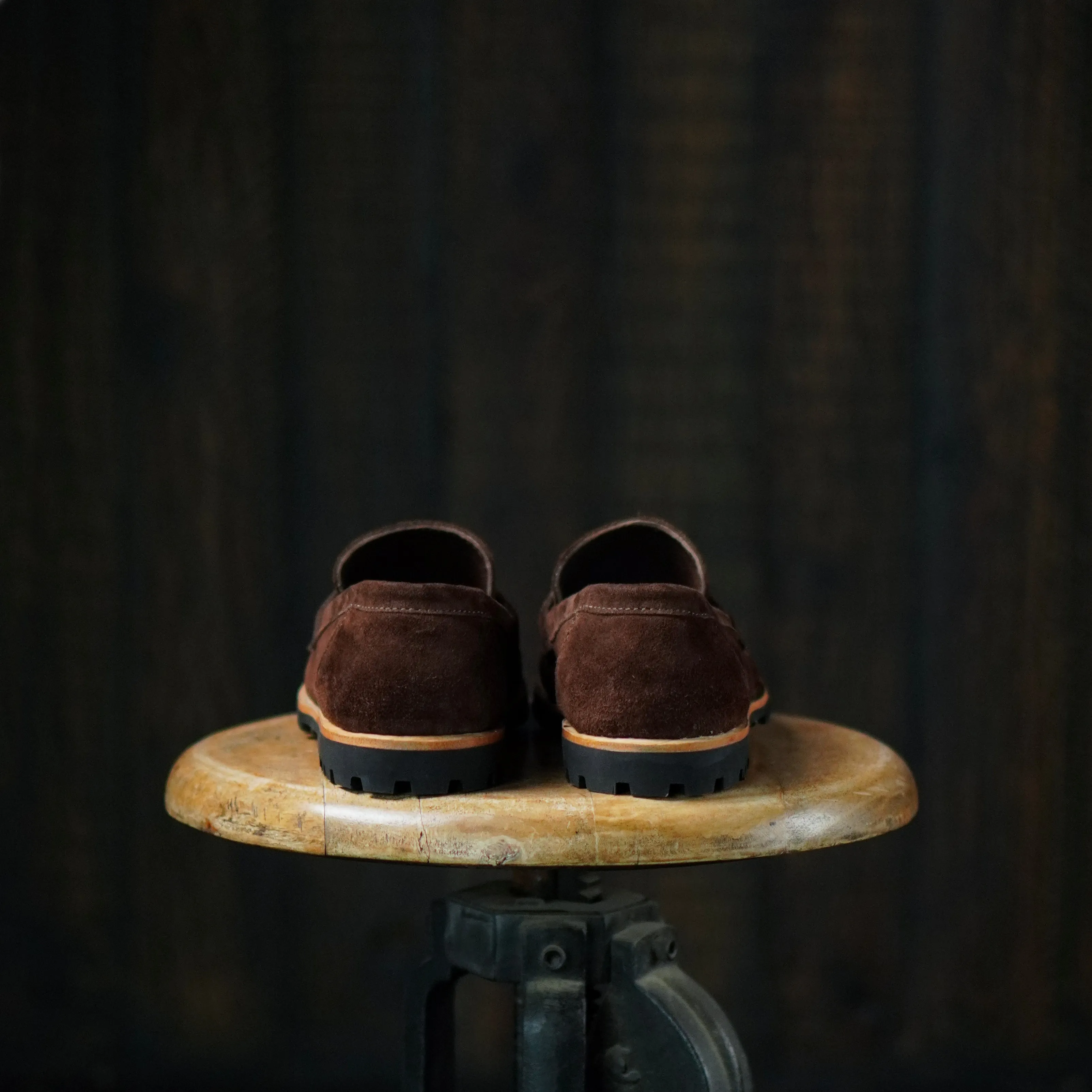 Oslo Penny Loafers Suede (Espresso Brown) Goodyear Welted