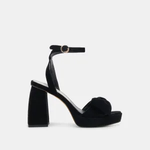 PACIE HEELS ONYX SUEDE